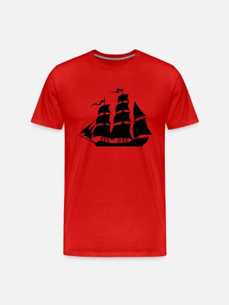 Sailboat eu - Men's Premium Organic T-Shirt - red