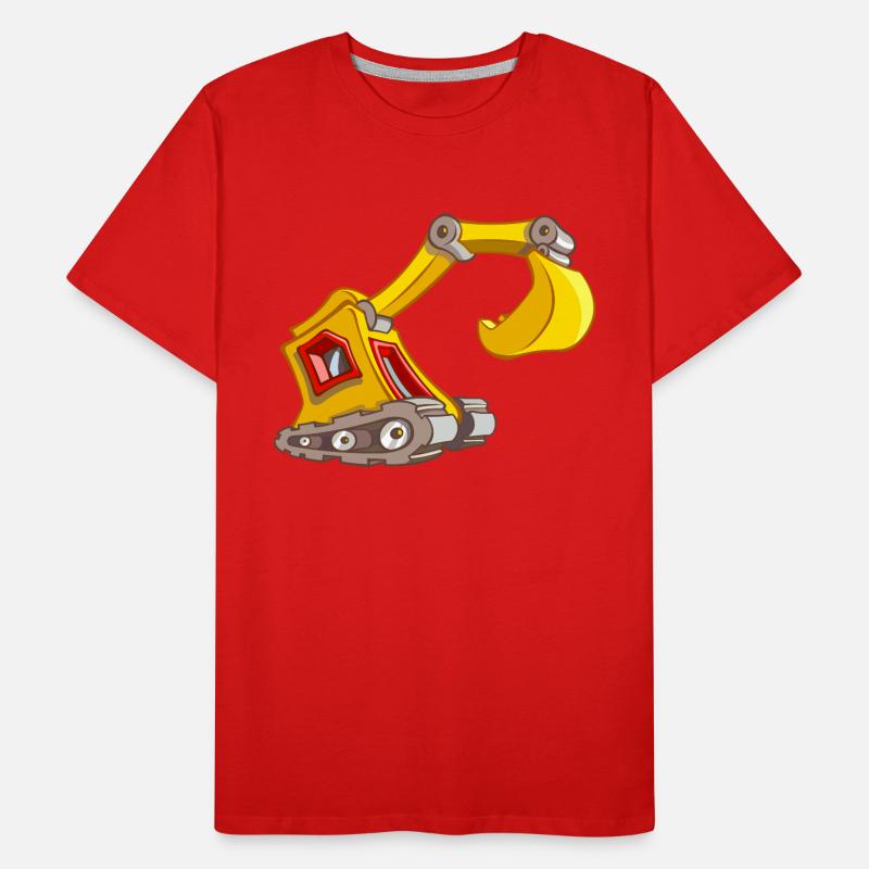 backhoe loader Men's Premium Organic T-Shirt