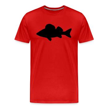 Perche - T-shirt bio Premium Homme - rouge - Devant - Damien (186cm)