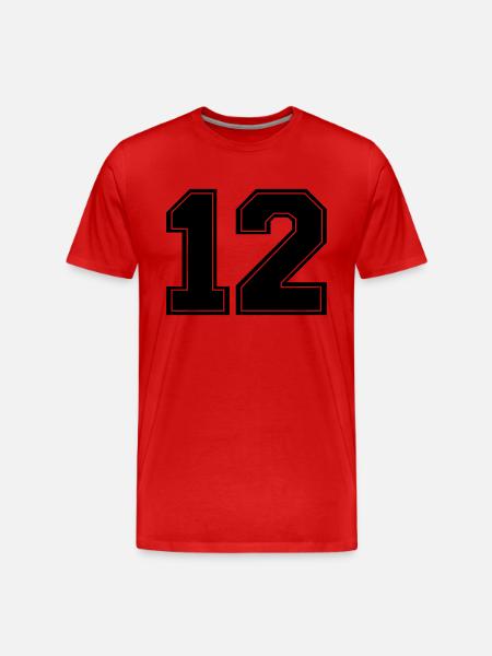 12_nr_2 - T-shirt bio Premium Homme - rouge