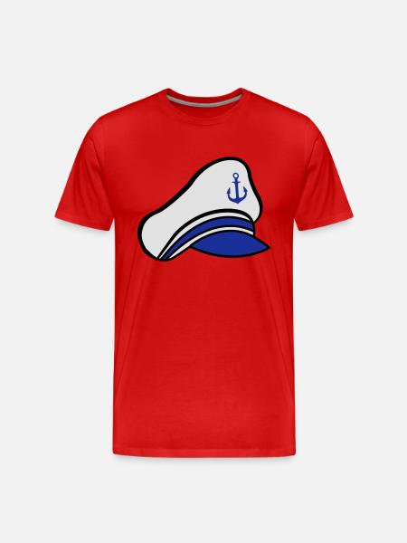 matrosenmuetze - Männer Premium Bio T-Shirt - Rot