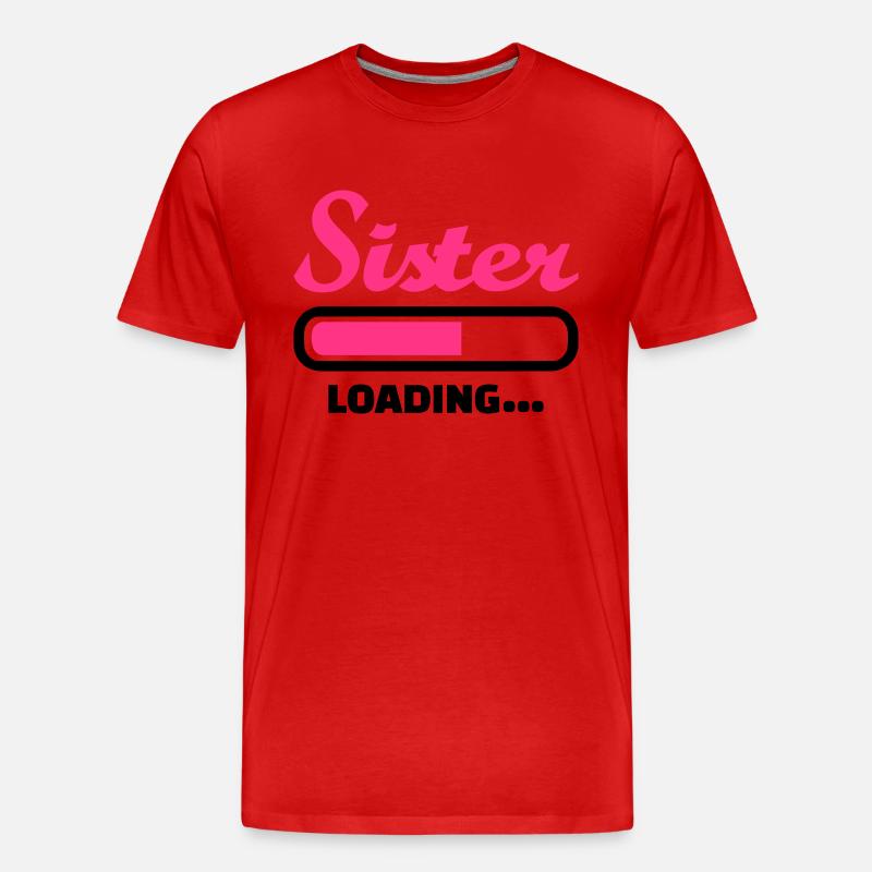 Schwester - Männer Premium Bio T-Shirt - Rot