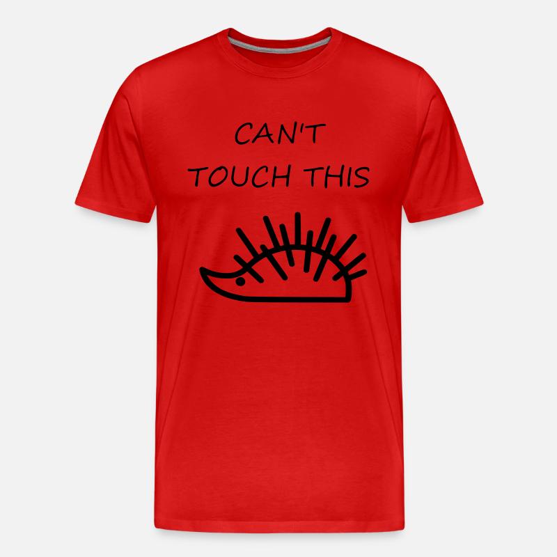 Igel lustiger Spruch - Männer Premium Bio T-Shirt - Rot