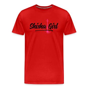 shisha girl - Männer Premium Bio T-Shirt - Rot - Vorne - Damien (186cm)