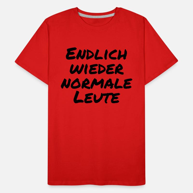 Endlich wieder normale Leute Männer Premium Bio T-Shirt