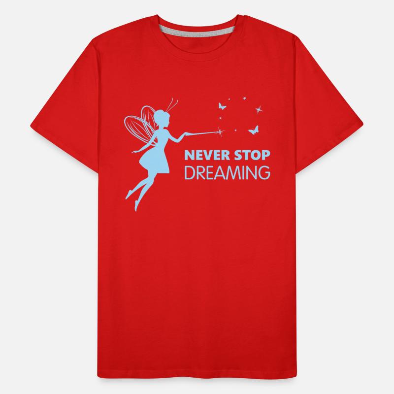 Never stop dreaming Men's Premium Organic T-Shirt