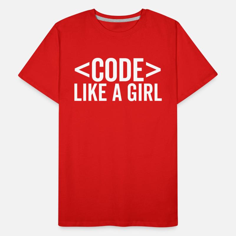 Codez comme une fille T-shirt bio Premium Homme