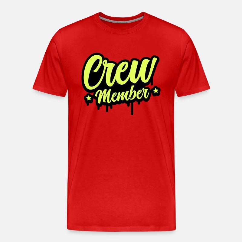 crew member 01 - Männer Premium Bio T-Shirt - Rot