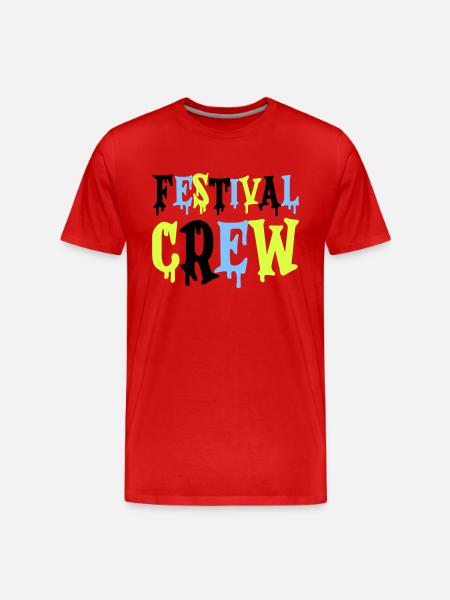 Festival Crew - Men's Premium Organic T-Shirt - red