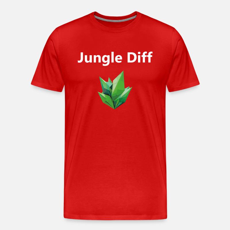 league legend Jungle Diff Weiß - Männer Premium Bio T-Shirt - Rot