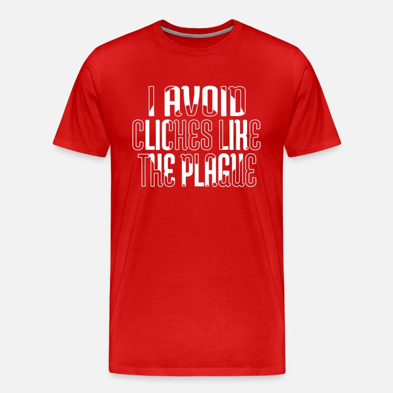 gift idea sayings creative writing - Männer Premium Bio T-Shirt - Rot