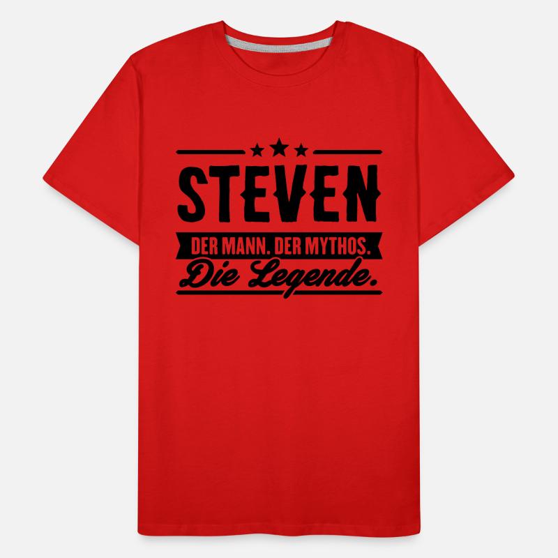 Mann Mythos Legende Steven Männer Premium Bio T-Shirt