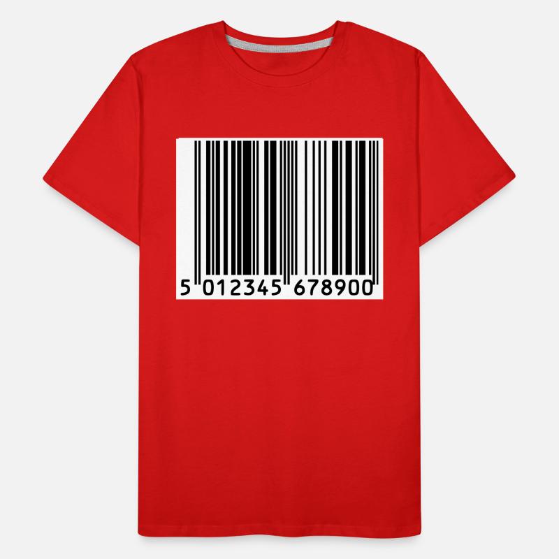 Strichcode Männer Premium Bio T-Shirt