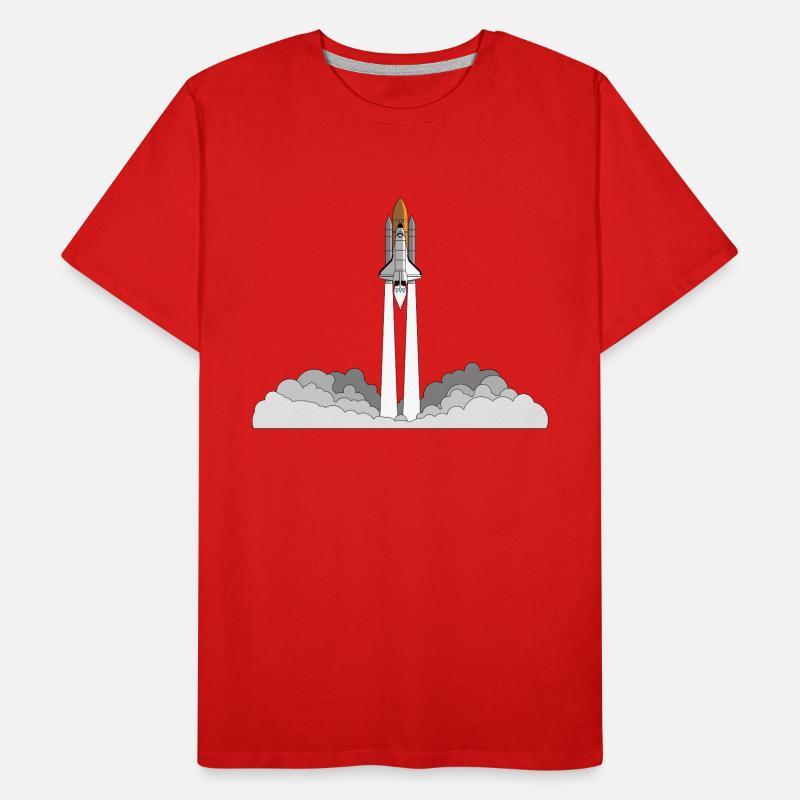 Space Shuttle Launch Männer Premium Bio T-Shirt