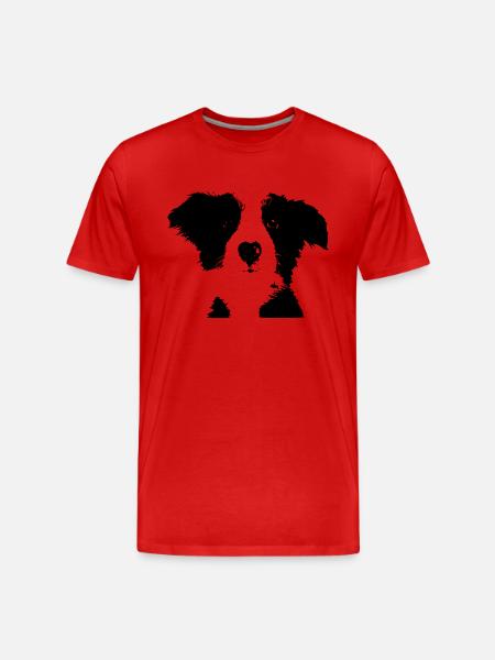 dog - Men's Premium Organic T-Shirt - red