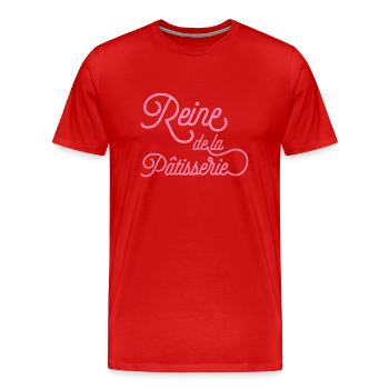 Reine de la patisserie - T-shirt bio Premium Homme - rouge - Devant - Damien (186cm)