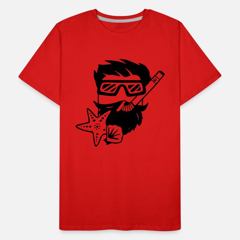 Schnorchler Cube Männer Premium Bio T-Shirt