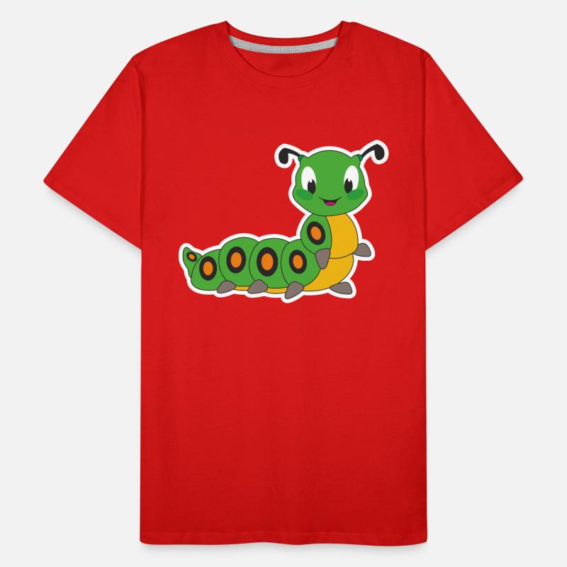 Raupe Männer Premium Bio T-Shirt