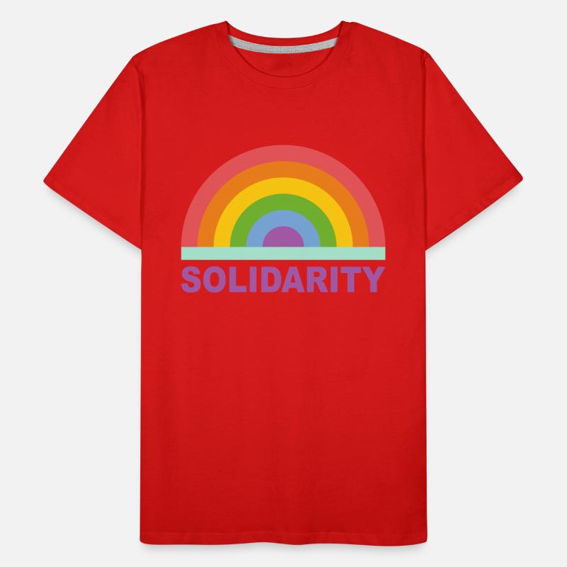 Solidarité arc-en-ciel T-shirt bio Premium Homme