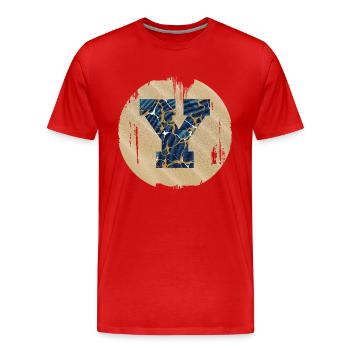 e 16 y - T-shirt bio Premium Homme - rouge - Devant - Damien (186cm)