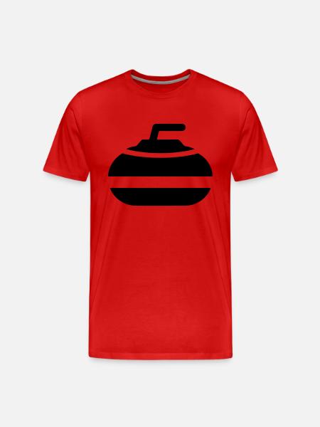 Curling sport - Männer Premium Bio T-Shirt - Rot