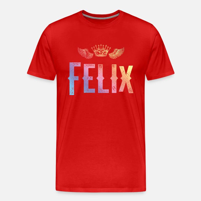 Felix - Männer Premium Bio T-Shirt - Rot