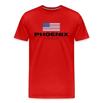 Phoenix - Männer Premium Bio T-Shirt - Rot - Vorne - Damien (186cm)