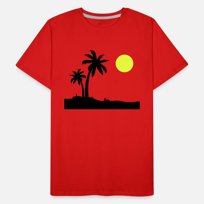 Île Palm T-shirt bio Premium Homme
