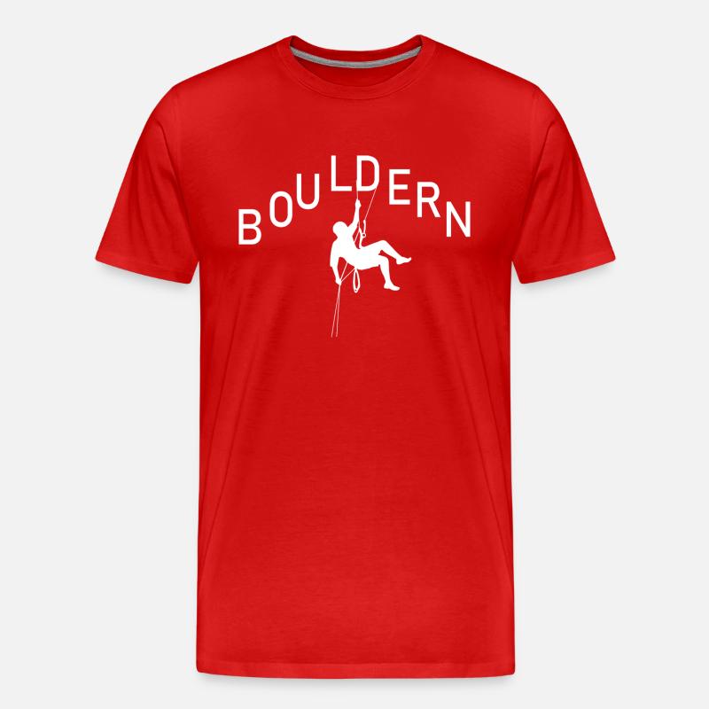 climbing - Männer Premium Bio T-Shirt - Rot