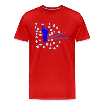 Foot - Men's Premium Organic T-Shirt - red - Front - Damien (186cm)