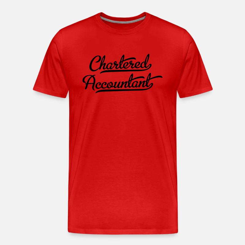 Buchhaltung - Männer Premium Bio T-Shirt - Rot