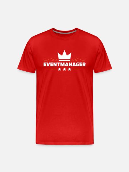 Eventmanager - Männer Premium Bio T-Shirt - Rot
