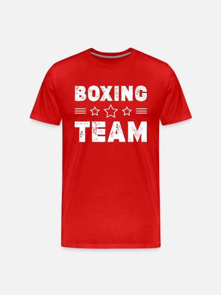 Équipe de boxe - T-shirt bio Premium Homme - rouge