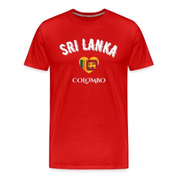 Sri Lanka Colombo - Männer Premium Bio T-Shirt - Rot - Vorne - Damien (186cm)