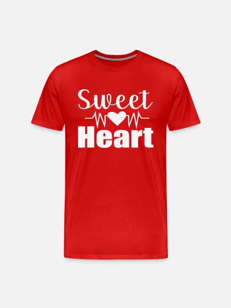 Mon coeur - T-shirt bio Premium Homme - rouge