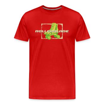 Rollerblade 80s Shoe - Men's Premium Organic T-Shirt - red - Front - Damien (186cm)