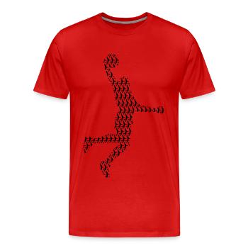 Basketball Dunking Basketball Basketball Player - Men's Premium Organic T-Shirt - red - Front - Damien (186cm)