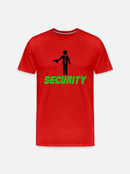 Conception de la sécurité - T-shirt bio Premium Homme - rouge