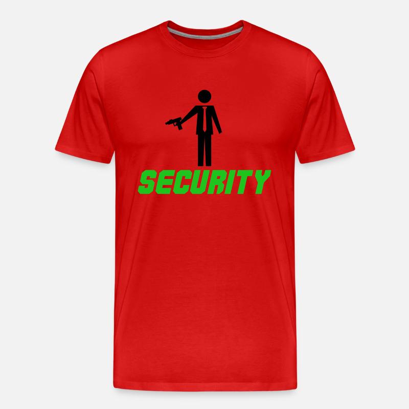 Conception de la sécurité - T-shirt bio Premium Homme - rouge