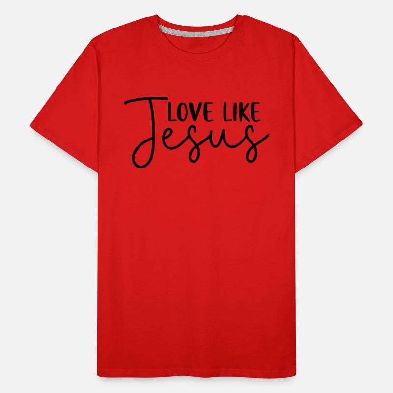Aimer comme Jésus T-shirt bio Premium Homme
