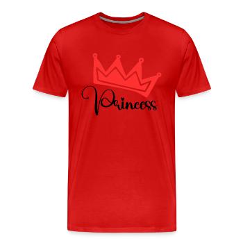 Princess - Men's Premium Organic T-Shirt - red - Front - Damien (186cm)