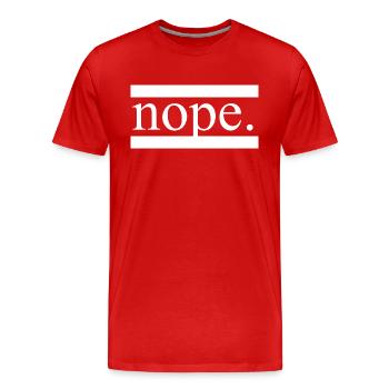 Danse Musique de danse - T-shirt bio Premium Homme - rouge - Devant - Damien (186cm)