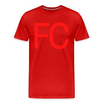 FC - Männer Premium Bio T-Shirt - Rot - Vorne - Damien (186cm)