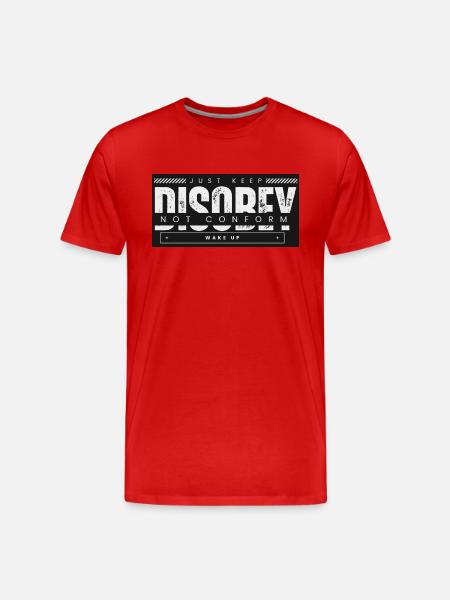 DÉSOBÉIR - ILS VIVENT - T-shirt bio Premium Homme - rouge
