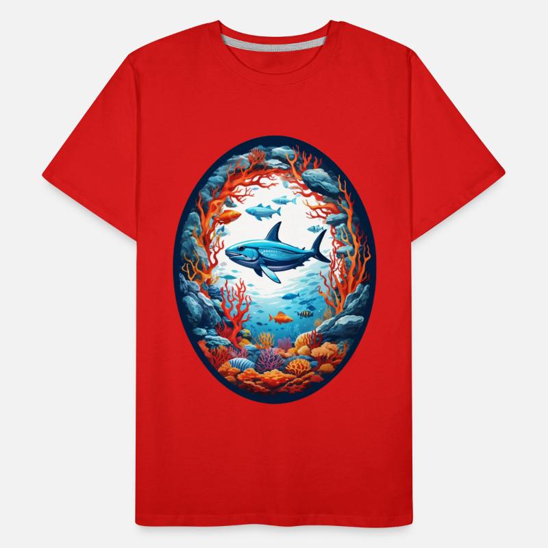 Marine Animals-Fish Men's Premium Organic T-Shirt