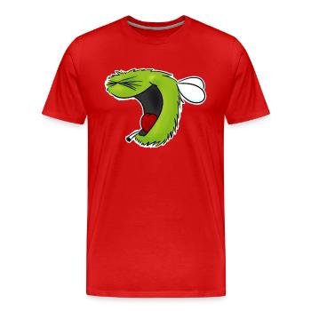 Hahahahaha bourdon - T-shirt bio Premium Homme - rouge - Devant - Damien (186cm)