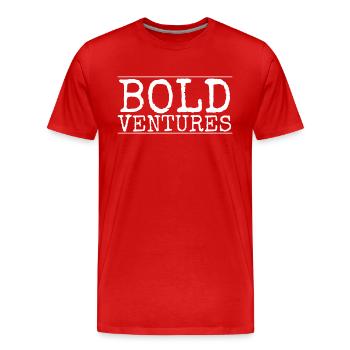 entrepreneur awesome adventure seekers jokes - Men's Premium Organic T-Shirt - red - Front - Damien (186cm)