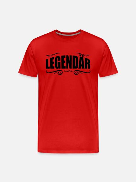 legendary - Men's Premium Organic T-Shirt - red