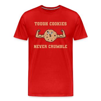 Tough Cookies Never Crumble Konditor - Männer Premium Bio T-Shirt - Rot - Vorne - Damien (186cm)