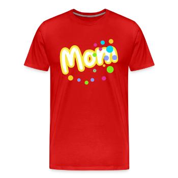 Englische Sprache Mutti - Männer Premium Bio T-Shirt - Rot - Vorne - Damien (186cm)